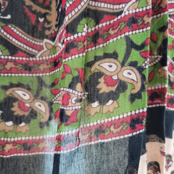 Jayli Dress Womens S Red Black‎ Elephant Paisley Open Back Festival Beach Boho - Picture 13 of 16